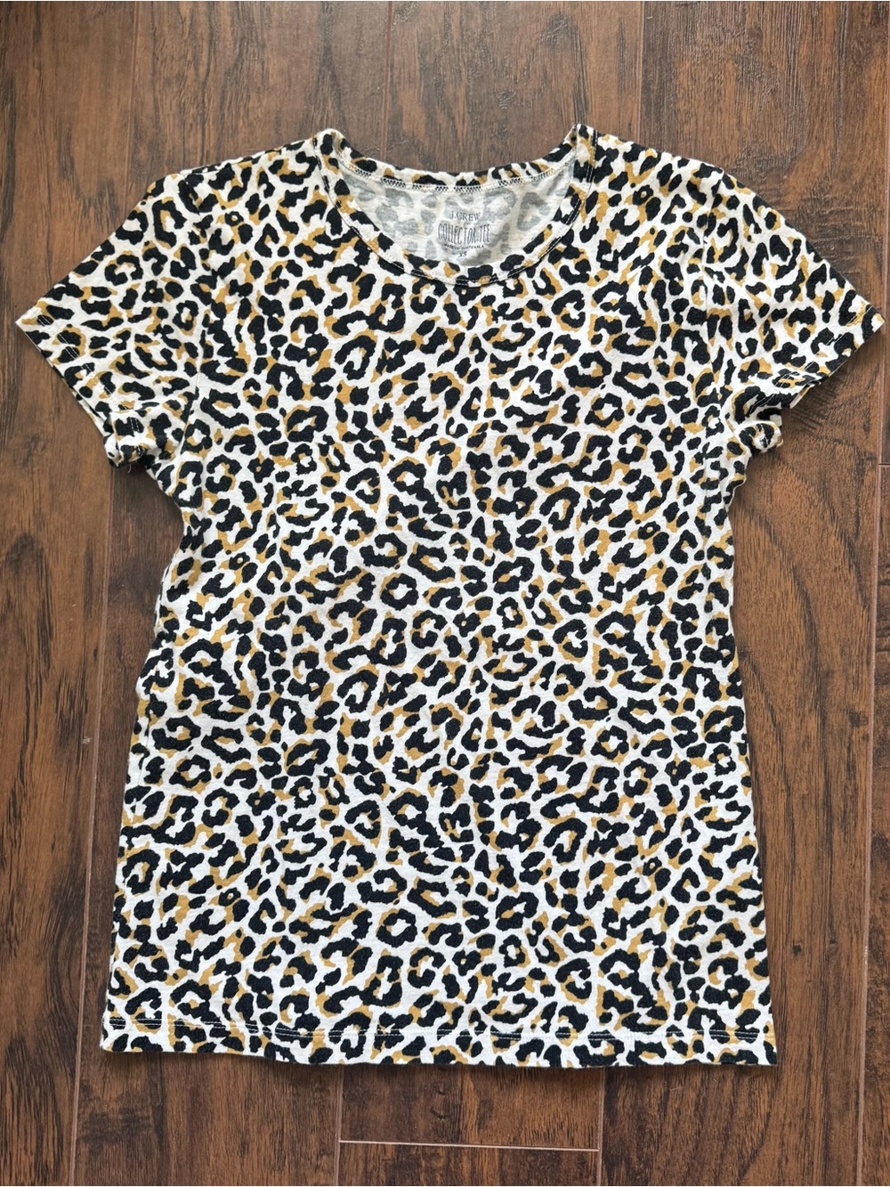 J.Crew XS Leopard Print Collector Tee